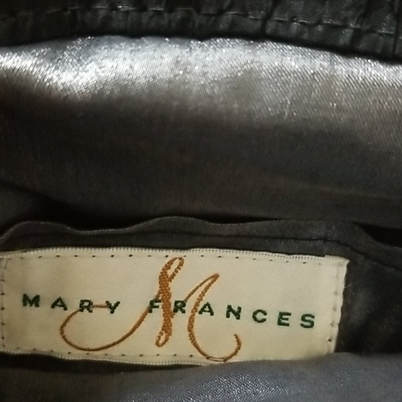 "Elegant Sparkle: Black & Silver Mary Frances Evening Purse" - Picture 9 of 11